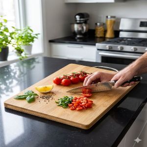 Another Shape bamboo Chopping Board(Size 34x24)