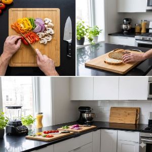 Another Shape bamboo Chopping Board(Size 34x24)