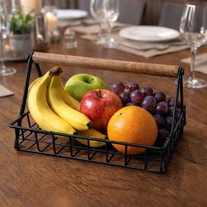 Fruit Basket Wood - Single Layer