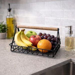 Fruit Basket Wood - Single Layer