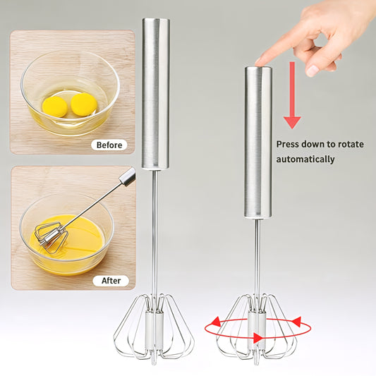 Manual Egg Beater – Stainless Steel