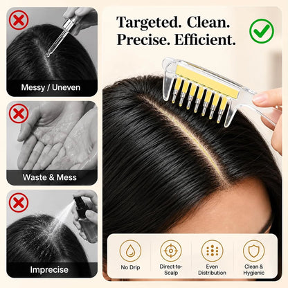 Hair Oil Brush & Scalp Massager