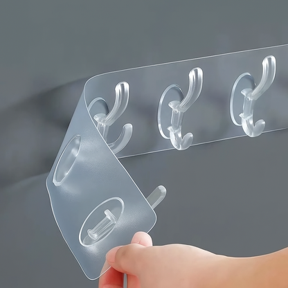 PLASTIC ADHESIVE 6 HOOK STICKER PATTI ( high quality )