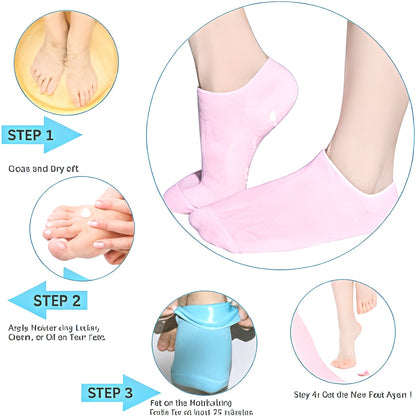 Reusable Silicone Spa Gel Socks