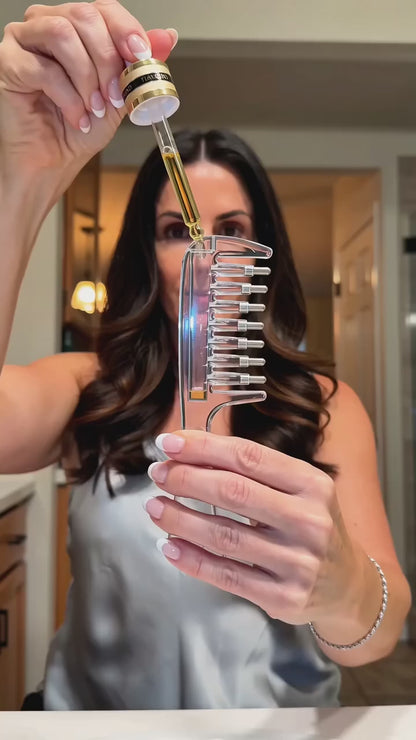 Hair Oil Brush & Scalp Massager
